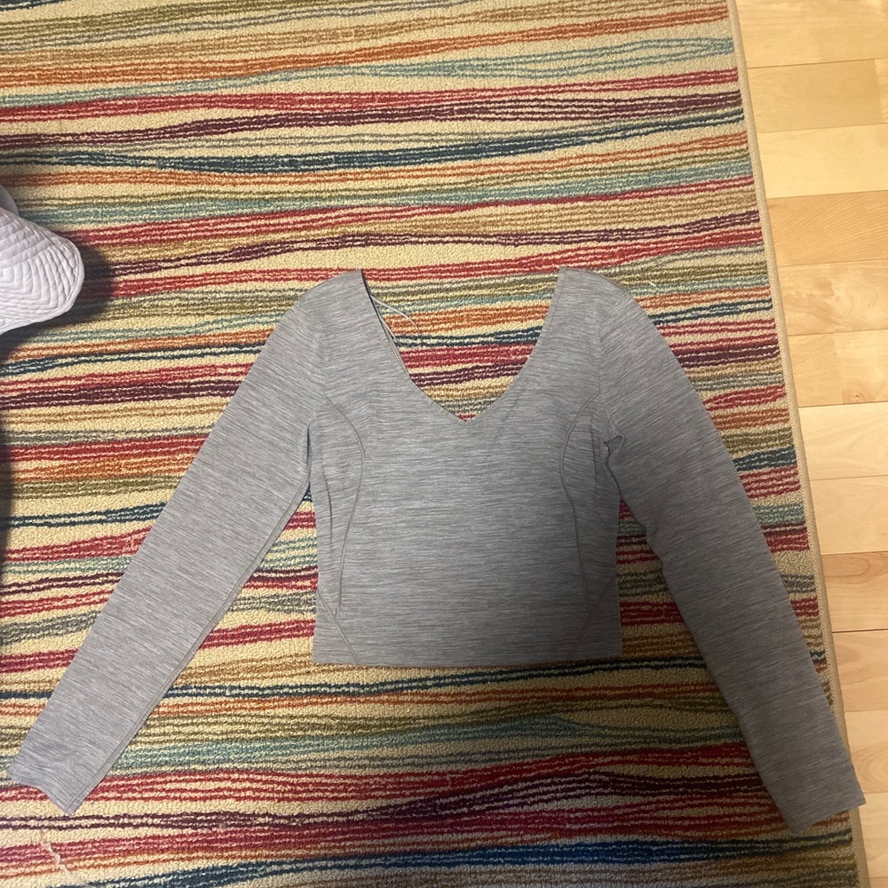 Grey Lululemon Align Long Sleeve